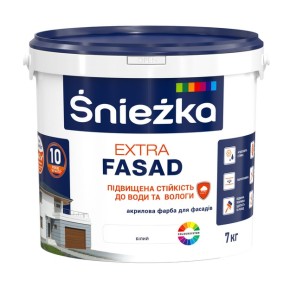 Краска акриловая Sniezka Extra Fasad белая 7 кг