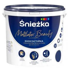Водоэмульсионная краска Sniezka Mattlatex Brilliant 10 л/14 кг