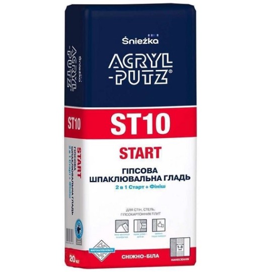 Шпаклевка Sniezka ACRYL-PUTZ ST10 START 20 кг