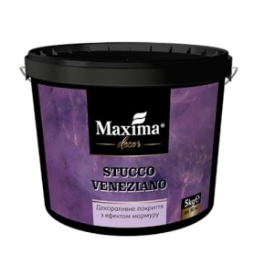  Декоративное покрытие с эффектом мрамора "Stucco Veneziano" TM "Maxima" - 5 кг