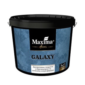 Декоративное покрытие с перламутровым эффектом и стеклянными микросферами "Galaxy" TM "Maxima" - 5 кг