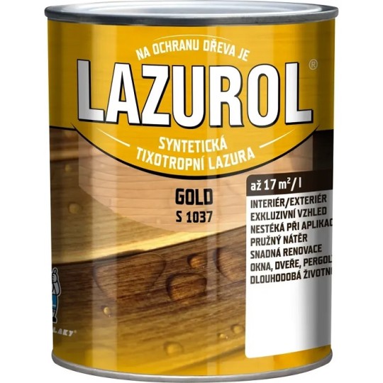 Лазур товстошарова для дерева Lazurol Gold T020 Каштан 0.75 л (S1037)