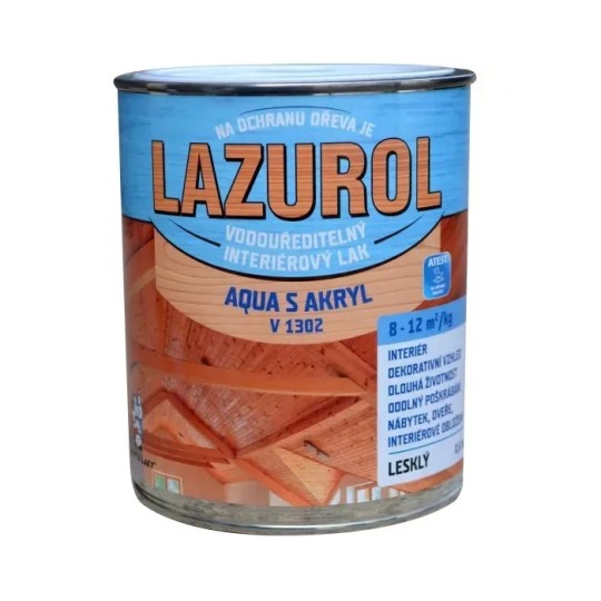 Лак акриловий Lazurol Aqua S Akryl Lesk 0.6 кг (V1302)
