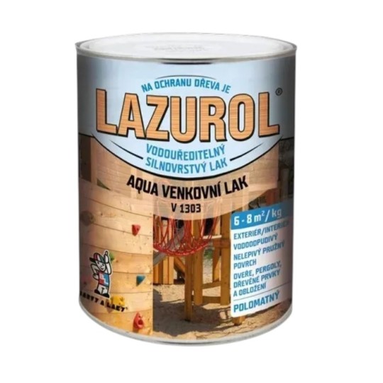 Лак товстошаровий Lazurol Aqua Lak Venkovni Polomat для дерева 2 кг (V1303)