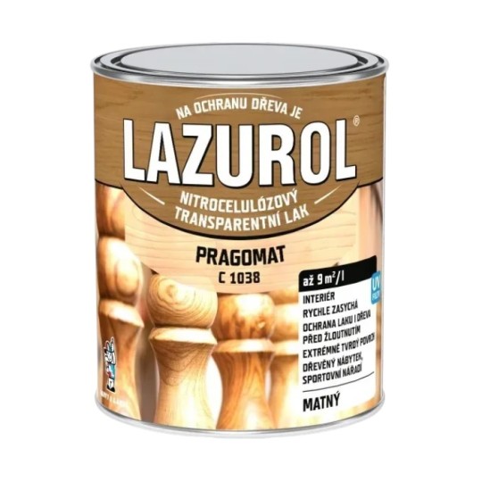 Лак нітроцелюлозний Lazurol Pragomat матовий 4 л (C1038)