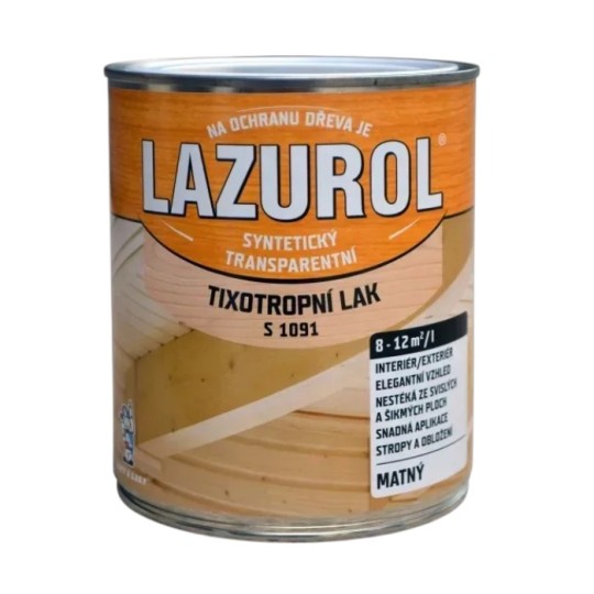 Лак тиксотропний Lazurol Lak Tixotropni 0001 Mat 0.75 л (S1091)
