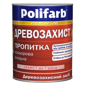 Древозахист пропитка безбарвна 0,7 кг Поліфарб