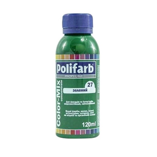 Колорант Polifarb Сolor-Mix 27 зеленый 120 мл