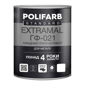 Грунтовка Polifarb ExtraMal ГФ-021 серая 2.8 кг