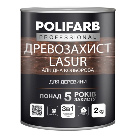 Древозащита Polifarb лазурь тик 2 кг