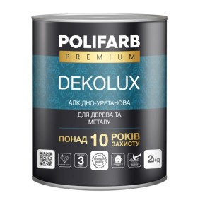 Емаль алкідно-уретанова Polifarb DekoLux зелена 2 кг