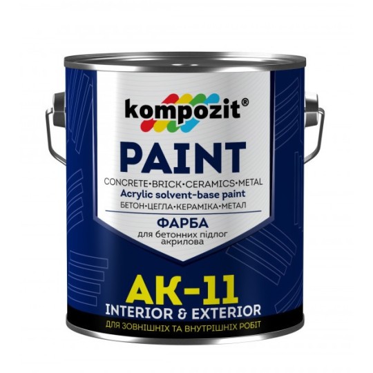 Фарба Kompozit для бетонних підлог АК-11 сіра 1 кг