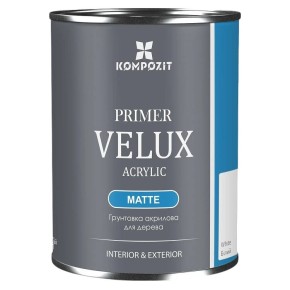 Грунтовка акрилова для дерева Kompozit Velux біла 0.75 л