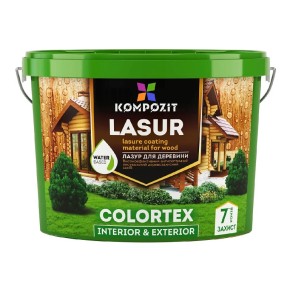 Лазур для деревини Kompozit Colortex графіт 0.9 л