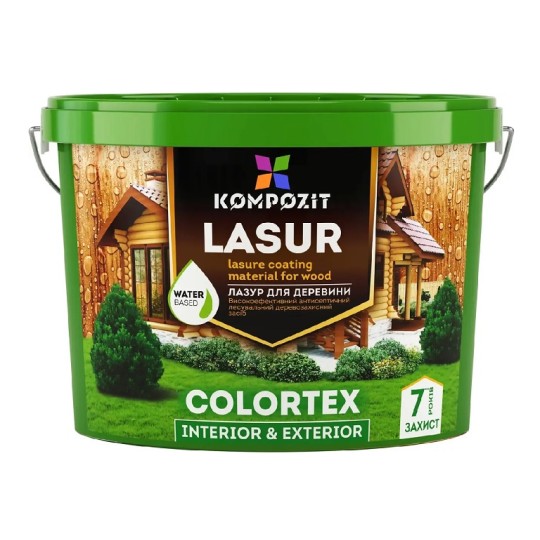 Лазур для деревини Kompozit Colortex сіра гавань 0.9 л