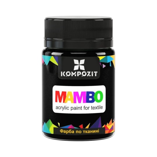 Краска по ткани ART Kompozit Mambo 50 мл чёрный