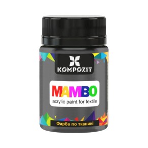 Фарба по тканині ART Kompozit Mambo 50 мл чорна перлина - металік