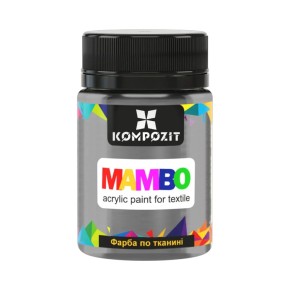 Фарба по тканині ART Kompozit Mambo 50 мл платиновий - металік