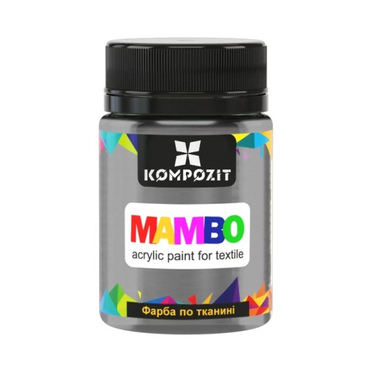 Фарба по тканині ART Kompozit Mambo 50 мл платиновий - металік