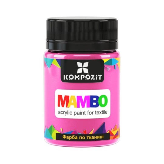 Фарба по тканині ART Kompozit Mambo 50 мл рожевий персик - металік