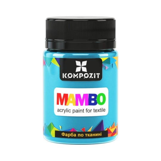 Фарба по тканині ART Kompozit Mambo 50 мл блакитна лагуна - металік