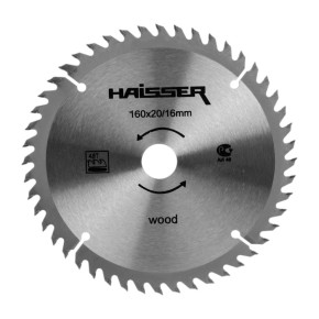 Диск пильный Haisser 160х16 мм 48 зубьев по дереву (37912)