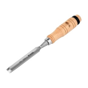 Стамеска полукруглая YATO : b= 14 мм, клинок- 125 мм, деревянная ручка- 112 мм (YT-62823)