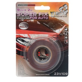 Стрічка двостороння акрилова Virok Super Fix for Auto 9 мм х 2 м (23V109)