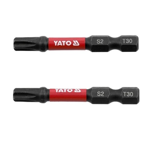 Набір біт Yato Torx T30 х 50 мм шпиндель 6-гран- 1/4" 2 штуки (YT-78056)