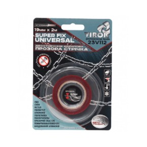 Стрічка двостороння акрилова Virok Super Fix Universal 19 мм х 2 м (23V112)