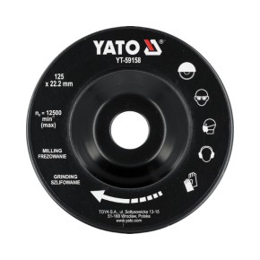 Диск-фреза Yato 125х22.2 мм к УШМ по дереву (YT-59158)