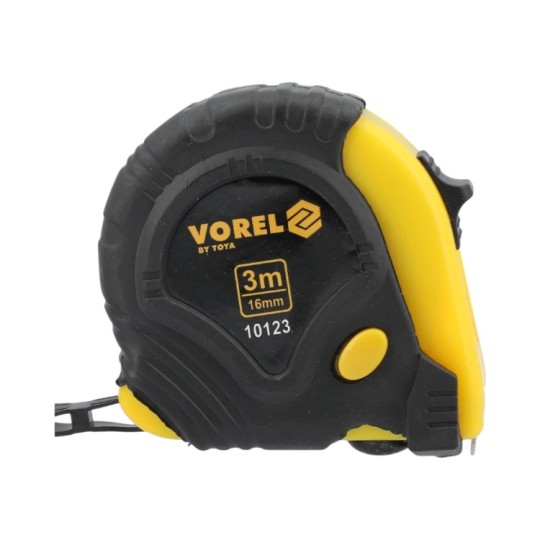 Рулетка вимірювальна Vorel 3 м 16 мм (10123)