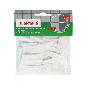 Клини для плитки дистанційні Advanta 32 мм 50 штук