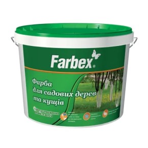 Фарба для садових дерев Farbex біла матова 1.4 кг