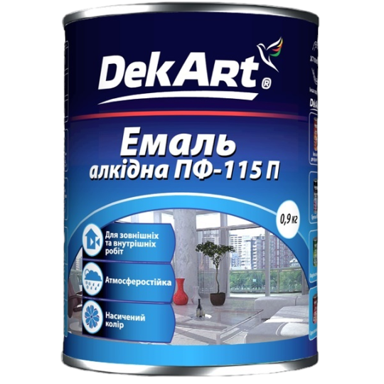 Емаль алкідна ПФ-115П DekArt бежева 0.9 кг