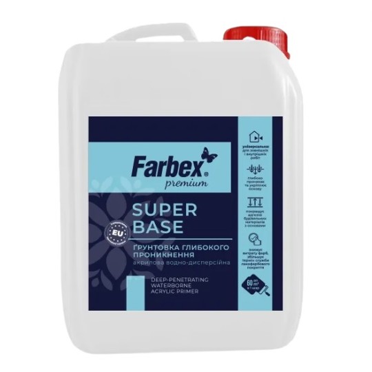 Грунтовка глубокопроницаемая Farbex SuperBase 10 л.