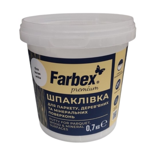 Шпаклевка паркетная Farbex белая 0.7 кг