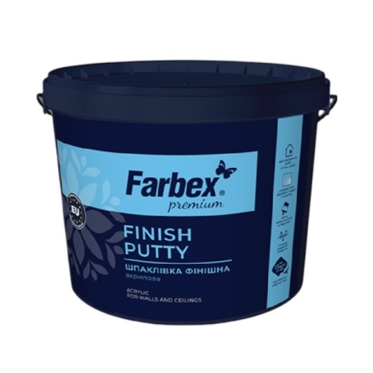 Шпаклевка финишная Farbex белая 8 кг