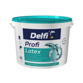 Краска латексная Delfi Profi Latex для внутренних работ 1.4 кг