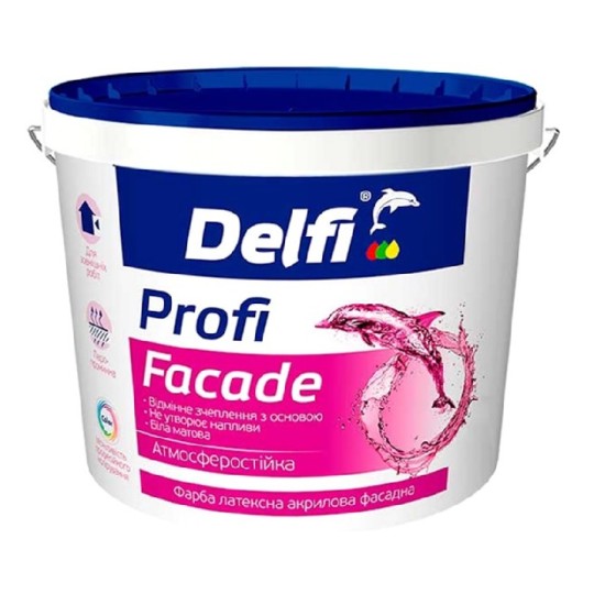 Фарба латексна Delfi Profi Latex фасадна 1.4 кг