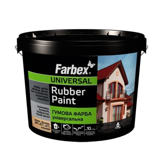 Фарба гумова Farbex Rubber Paint світло-зелена 12 кг
