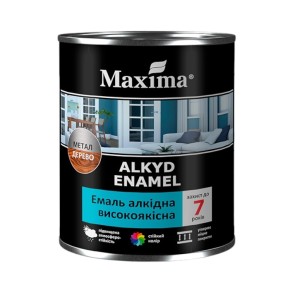 Емаль алкідна високоякісна Maxima біла матова 2.3 кг