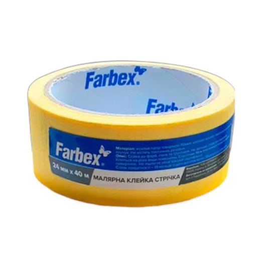 Малярна клейка стрічка Farbex 24 мм 40 м
