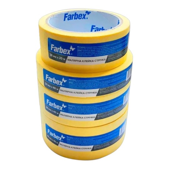 Малярна клейка стрічка Farbex 48 мм 20 м