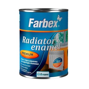 Емаль акрилова Farbex для радіаторів 0.3 кг