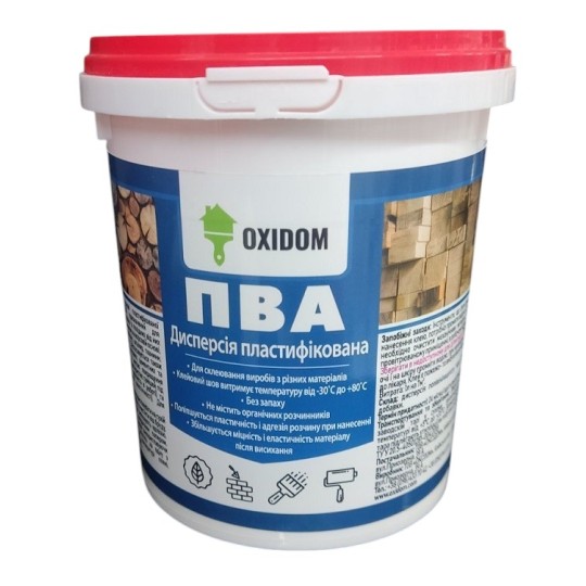 Клей ПВА Oxidom дисперсия пластифицированная 0.5 л.