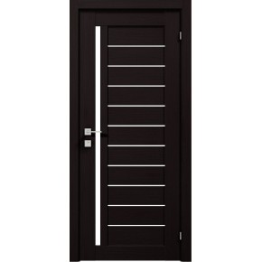 Дверное полотно Modern Bianca полустекло, венге шоколадный 600/2000/44, сатин