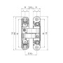 Петля скрытая K1000 3D цвет: белая матовая 180° вес двери: 40/52 кг, 8302100090 (927.91.667)