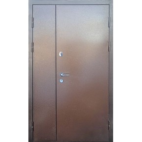 Двері Форт Металева/МДФ Люкс Класік 1200 Праві горіх темний