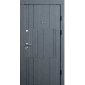 Дверь Qdoors Премиум Kale Арт 850 Правая бетон графит/ бетон кремовый